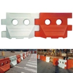 공사구간 구획용 조립식 PE 방호벽 임시벽 중형 도로공사 공사장 터널