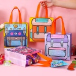 책가방모양 부직포 쇼핑백 구디백 5개입 4종세트