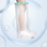 기브스 다리 샤워 방수 커버 허벅지