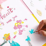 컬러체인지 반짝이 젤펜 18색세트 1 글리터젤펜