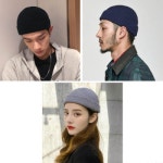 남성 여성 겨울 따뜻한 모자 하프 숏비니 짧은 비니