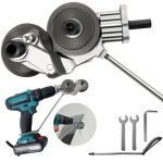 전기 드릴 플레이트 커터 부착 금속 양방향 시트 절단 도구 컷 펀치 가위 구리 용