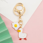 아크릴 오리 계란후라이 열쇠고리 키링 LM-0291
