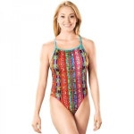 마루 멕시코 비젼 백 원피스 수영복 Maru - Mexico Vision Back Ladies Swimsuit - Turquoise