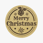 메리 원형리스 포장스티커 크리스마스 선물스티커