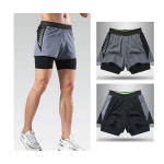 남성 사선 패턴 레깅스 스포츠 반바지 헬스 런닝 운동