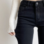 여자 스판 롱 세미부츠컷청바지