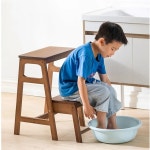 간단한 대나무 사다리 의자 홈 클라이밍 스텝 스툴 다기능 스툴 주방 편리한 접이식 사다리 스툴