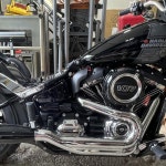 Harley Softail 브레이크 아웃 스트리트 밥 팻 밥 로우 라이더 FXBR 2018 24 용 오토바이 열 실드 미드