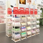 마트 편의점 화장품 틈새 디스플레이 거치대 과일 진열대 H4층-흰색