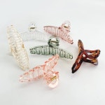 꼬임 헤어 집게 머리핀 집게핀 6종