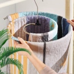 공간활용 이불 옷걸이 다용도 건조대 수건걸이 원룸 튼튼한 소형 천장 베란다 미니