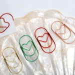 하트 대형 클립 사무용 문구 책갈피 종이클립 a