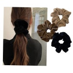 여성 헤어 벨벳 곱창 머리끈 스크런치 헤어써클 밴드