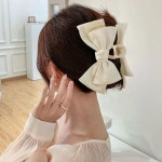 빅리본 반묶음머리 올림머리 헤어 양면 집게핀 핑크1P