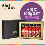 하담푸드 2024년 추석 육포 선물세트 소육포 100g x 5팩 구정 명절 술안주 간식