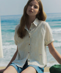 틸아이다이 Ann button point shirt
