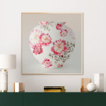 다복 행복 모란 달항아리 그림 액자 꽃을담다 ---너를닮다 20 달항아리 생기모란꽃 메탈액자