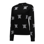 어뉴골프 여성 LOGO INTARSIA CASHMERE 스웨터 GN AGCFWKN02