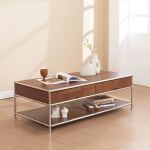 거실 원목 철제 프레임 모듈 좌식 수납 테이블