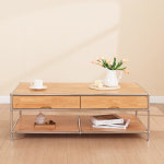 거실 원목 철제 프레임 모듈 좌식 수납 테이블