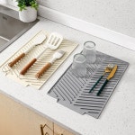 주방 실리콘 식기 드라잉 매트 트레이