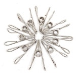 원모어 빨래 양말 다용도 스텐빨래 집게 10P