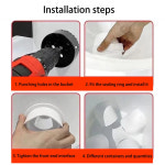 가금류 사료 공급 DIY 비 방지 가금류 사료 공급 포트 중력 사료 키트 양동이 통 통 통