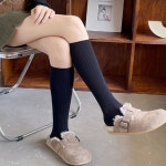 여자 골지 짱짱한 반스타킹 신축성좋은 니삭스 5컬러