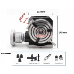 밀링 머신 HV4 직경 유용 회전 테이블 수직 금속 가공의 정확도 수