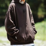 여자 간절기 루즈핏 커플 후드 티셔츠 선물 쇼핑몰 카키 M