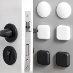 도어 스톱퍼 충돌 방지 실리콘 핸들 자체 접착 음소거 충격 방지 보호 Porte Pad 홈 개선 벽 보호기P
