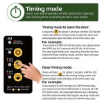 닭장 새장 자동 문짝 태양열 동력 알루미늄 합금 닭 타이머 광 센서 리모컨 수동 모드