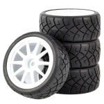 WLtoys용 RC 자동차 고무 타이어 휠 림 육각 허브 4개 18 144001 1