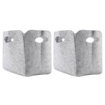 펠트 심플 2X 보관 바구니 귀여운 편리한 접이식 상자 의류 파편 세탁 정리함 소형