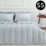 해피니 빌리 리버서블 극세사 차렵이불 베개커버세트 슈퍼싱글 민트그레이 베개솜 별매