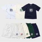 페이퍼보이 페이퍼보이 SET 비기닝83 반팔 하프팬츠 셋업