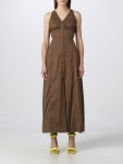 GANNI 가니 롱 원피스 377 Olive