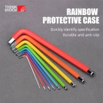 ThinkRider 컬러 자전거 도구 L 렌치 내부 육각 키 세트 1 5 2 3 4 5 6 8