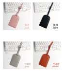가죽 캐리어 네임택 러기지택 캐리어택 가방 이름표 가방택