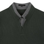 파렌하이트 파렌하이트 WASHABLE 솔리드 셔츠 레이어드 니트 KH FIUCA8503