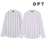 옵트 남성 옥스포드 밴드카라 셔츠 OLPMHB02M