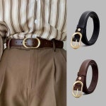 여성 클래식 패션벨트 면바지 청바지 베이직 정장벨트