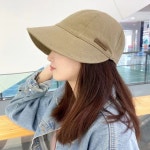 여성 자외선차단 사계절 데일리 버킷햇 챙넓은 벙거지