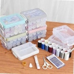 재봉 미니 반짇 고리 보관함 세트 렌덤 가정용