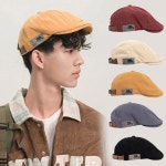 여성 빈티지 스타일 라벨 포인트 깔끔한 모자 헌팅캡