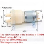 1PC 365 마이크로 워터 펌프 모터 DC 12V 자체 프라이밍 자동 전기 다이어프램 대형 흐름 1 5L Min ABS 식품 등급