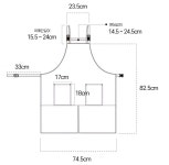 놀이방 어린이집 일하기 편한 앞트임앞치마 카페 바리스타 미용실 앞치마