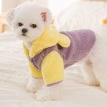 애견 부드러운 포근한 겨울 따뜻한 보온 폴리스 후드 옷 귀여운 겨울옷 따뜻한 강아지 후드자켓