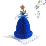 3D 입체카드 춤추는 공주 블루공주 메세지카드